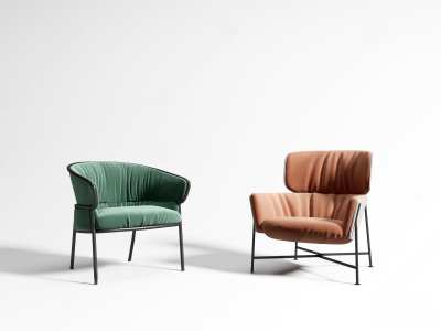 现代休闲椅组合3D模型下载